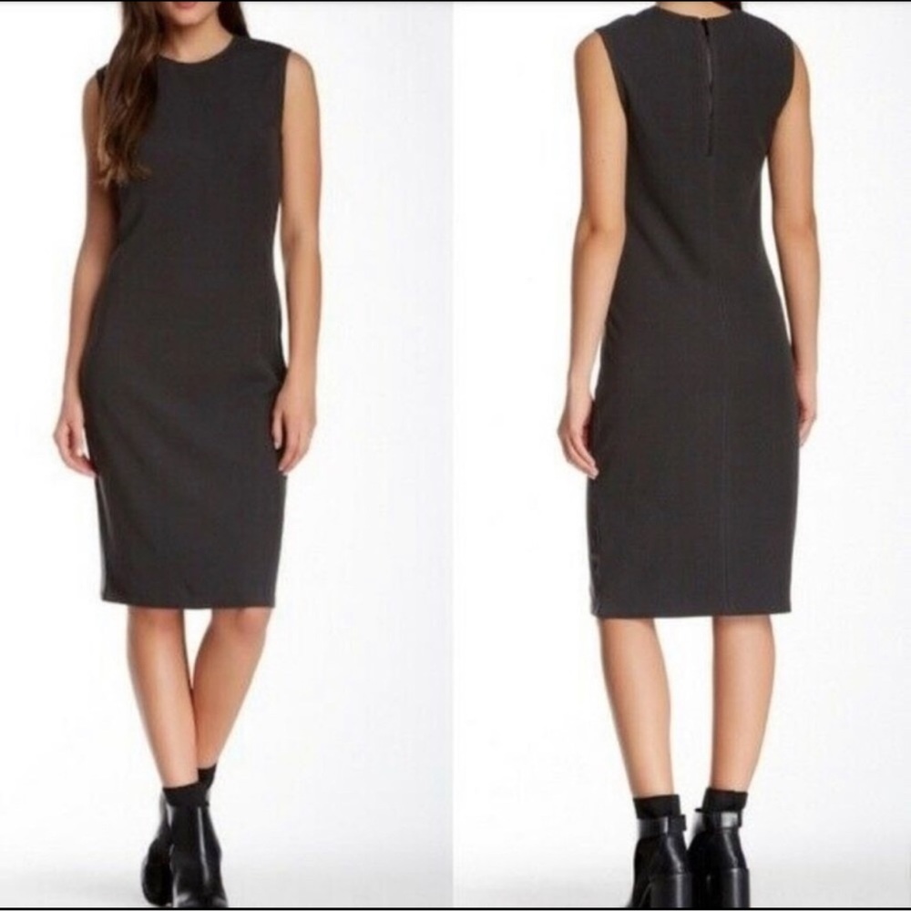 Vince Soldvince Straight Ribbed Sleeveless Midi Dress - Picture 15 of 15